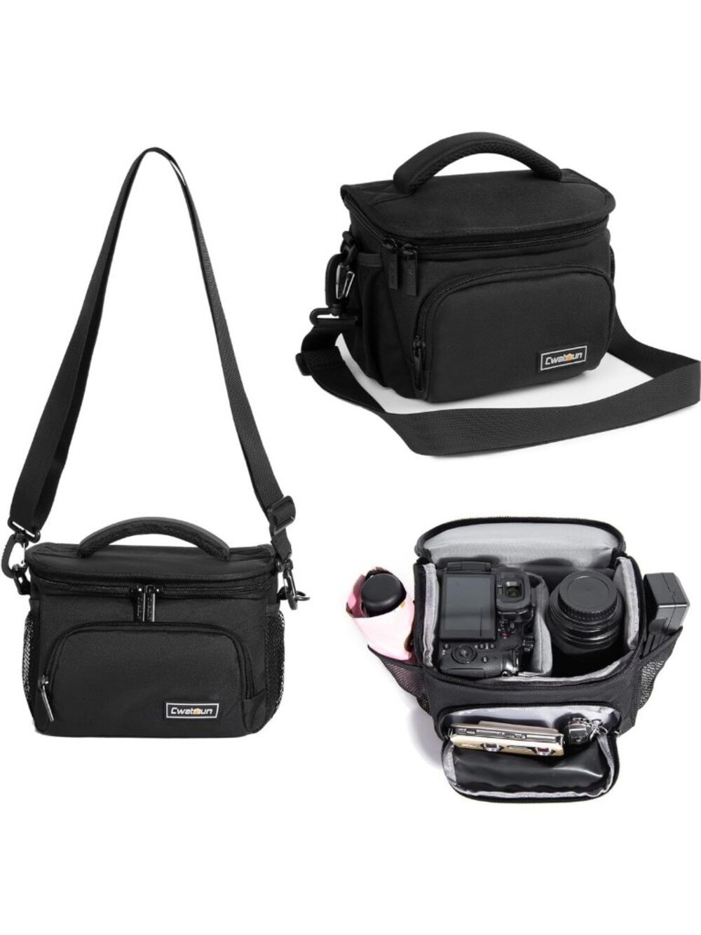 Compact Camera Sling Bag - Crossbody Case for DSLR/Mirrorless, Travel-Friendly